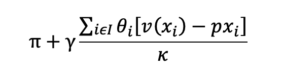 Equivalent equation to maximization
