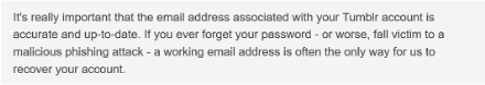 A warning on how important it is to keep an email address up to date