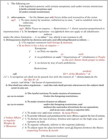 A typed, non-printed document with a numbered list